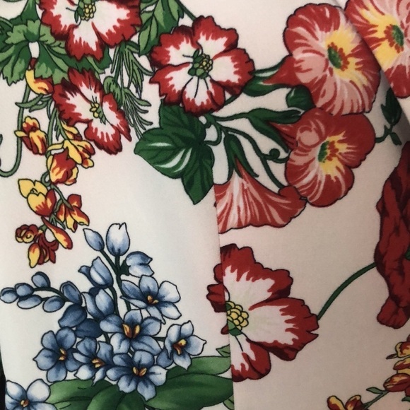 Zara Size S Floral Print Button Front Blazer Jacket SM Pockets Lined Art to Wear - Picture 11 of 16